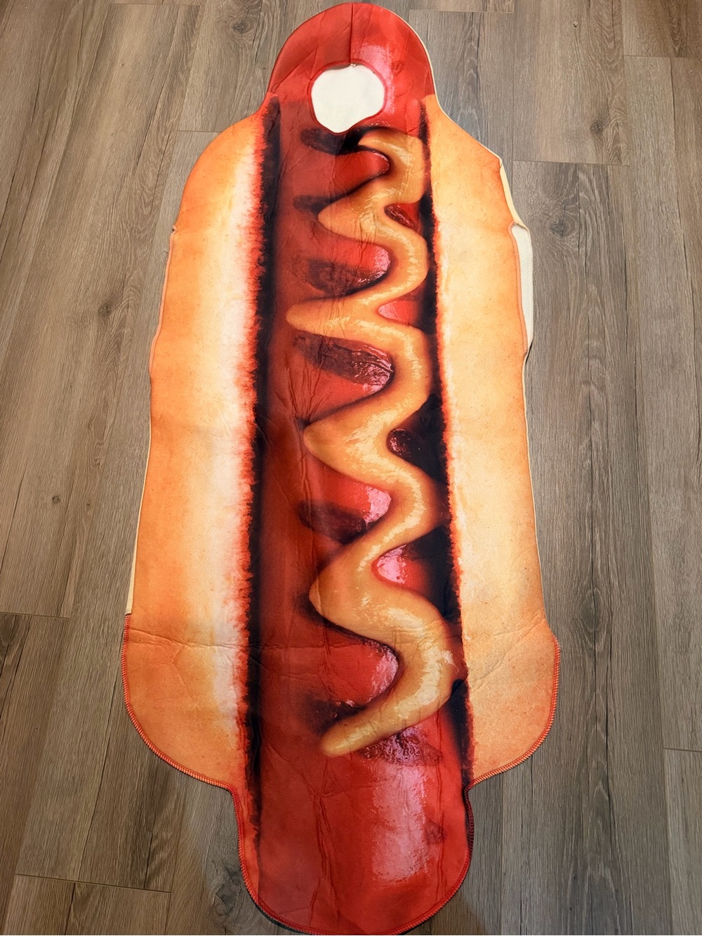 Hot Dog Costume Halloween Mens Women’s Unisex One Size Fits Most Mustard Bun